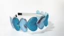 Hearts headband - blue