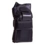  Helmet + protectors for roller, skateboard, bike - black, size L