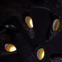 Helmet + protectors for roller / skateboard / bike - green black, size M