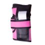 Helmet + protectors for roller / skateboard / bike - pink, size M