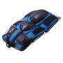 Helmet + protectors for skates / skateboard / bike - blue, size M 