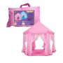 Hexagonal children's tent for home / garden - pink