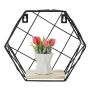 Hexagonal decorative shelf - black II