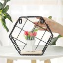 Hexagonal decorative shelf - black II