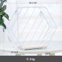 Hexagonal decorative shelf - white