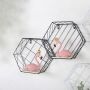 Hexagonal decorative shelf - white II