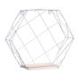 Hexagonal decorative shelf - white II