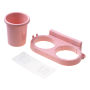 Holder hanger for dryer and hair brushes - pink