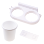 Holder hanger for dryer and hair brushes - white