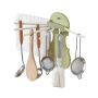 Hook for hanging kitchen accessories - green