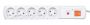 HSK DATA Acar F5 3m power extension 5 AC outlet(s) Indoor/Outdoor Grey