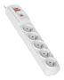HSK DATA Acar F5 5m power extension 5 AC outlet(s) Indoor/Outdoor Grey