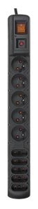 HSK DATA ALP-ACARS10---0N power extension 1.5 m 5 AC outlet(s) Indoor Black