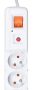 HSK DATA ALP-ACARS10---13 power extension 3 m 5 AC outlet(s) Indoor Grey