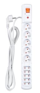 HSK DATA ALP-ACARS10---13 power extension 3 m 5 AC outlet(s) Indoor Grey
