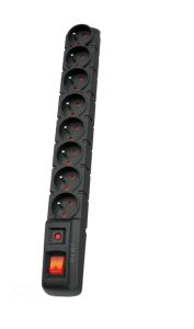 HSK DATA S8 8 AC outlet(s) 230 V Black