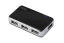 Hub DIGITUS DA-70220 (4x USB 2.0; kolor czarny)