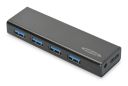 Hub Ednet 85155 (4x USB 3.0; kolor czarny)