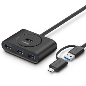 Hub UGREEN 40850 (4x USB 3.0; kolor czarny)