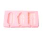 Ice cream mold with three compartments 