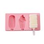 Ice cream mold with three compartments 