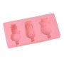 Ice cream mold with three compartments 