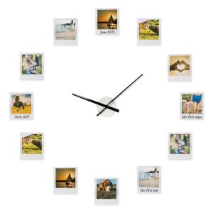 Impressions Clock with Photo Frame Set