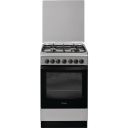 Indesit IS5G5PHX/E Freestanding cooker Gas Black, Grey A