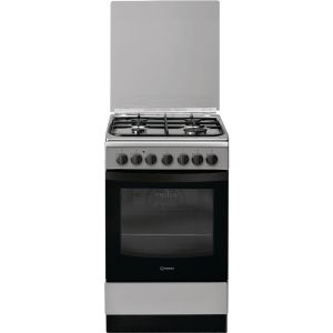 Indesit IS5G5PHX/E Freestanding cooker Gas Black, Grey A