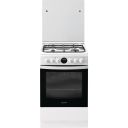 Indesit IS5G8CHW/PO Freestanding cooker Gas Black, White A