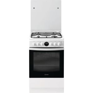 Indesit IS5G8CHW/PO Freestanding cooker Gas Black, White A