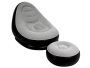 Inflatable armchair with a pouf