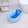 Inflatable baby bathtub with balls - swan