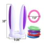Inflatable rabbit hat with rings for fun