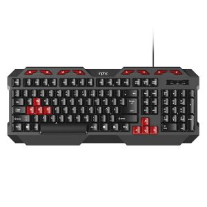Inphic keyboard V610 black and red