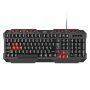 Inphic keyboard V610 black and red