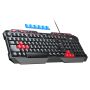 Inphic keyboard V610 black and red