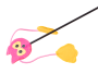 Interactive 3in1 cat toy with laser - pink