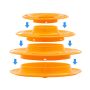 Interactive cat toy with balls - green