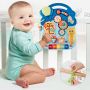 Interactive pusher / educational table 3in1 - blue