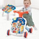 Interactive pusher / educational table 3in1 - blue