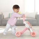 Interactive pusher / educational table 3in1 - pink