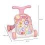 Interactive pusher / educational table 3in1 - pink