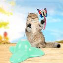 Interactive toy for cats Flying Butterfly - mint
