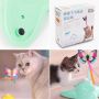Interactive toy for cats Flying Butterfly - white