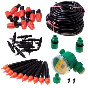 Irrigation sprinkler irrigation system - 10m 10 nozzle dual clock outlet