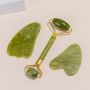 Jade face massager, roller - Light green