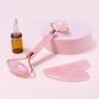 Jade face massager, roller - Pink