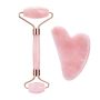 Jade face massager, roller - Pink