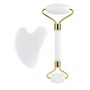 Jade face massager, roller - White